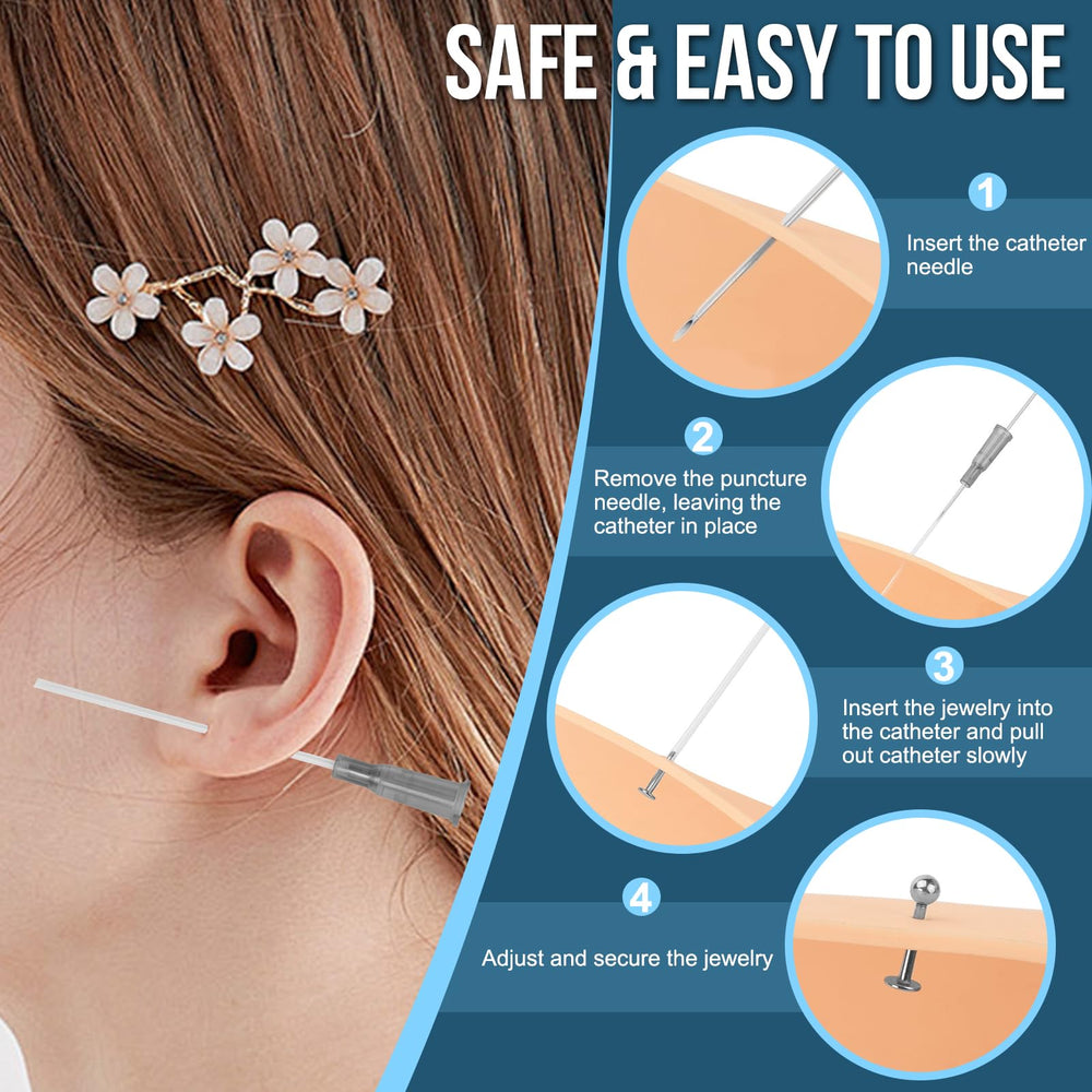 Gouevn catheter piercing needle protective rubber head showing safety feature.