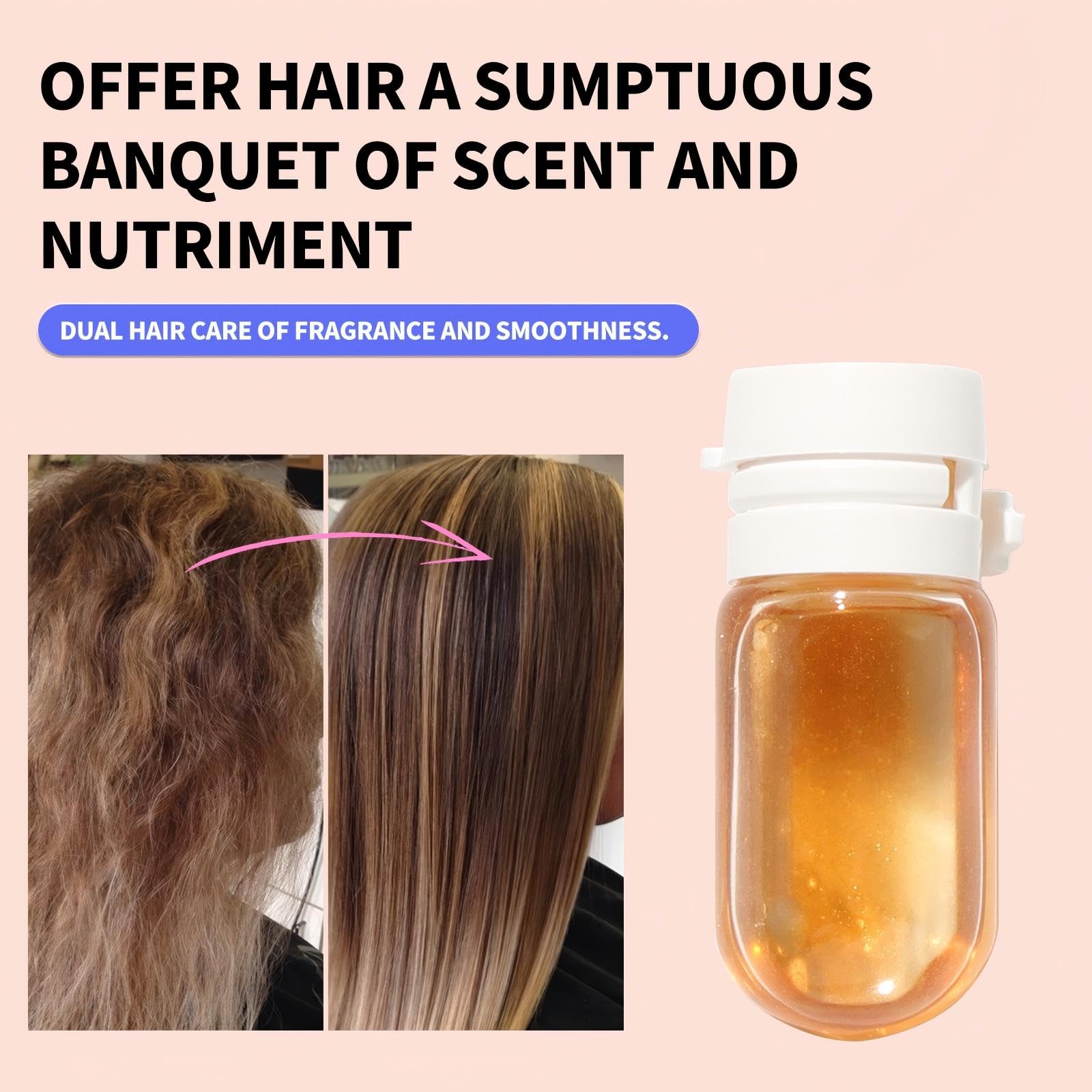 gowwim argan jojoba coconut oil blend pouring over hair for smoothness