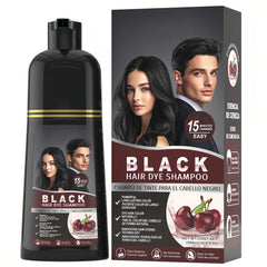 gowwim Black Hair Dye Shampoo bottle ready for instant gray coverage