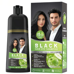 gowwim Black Hair Dye Shampoo bottle shows easy, mess-free color at home