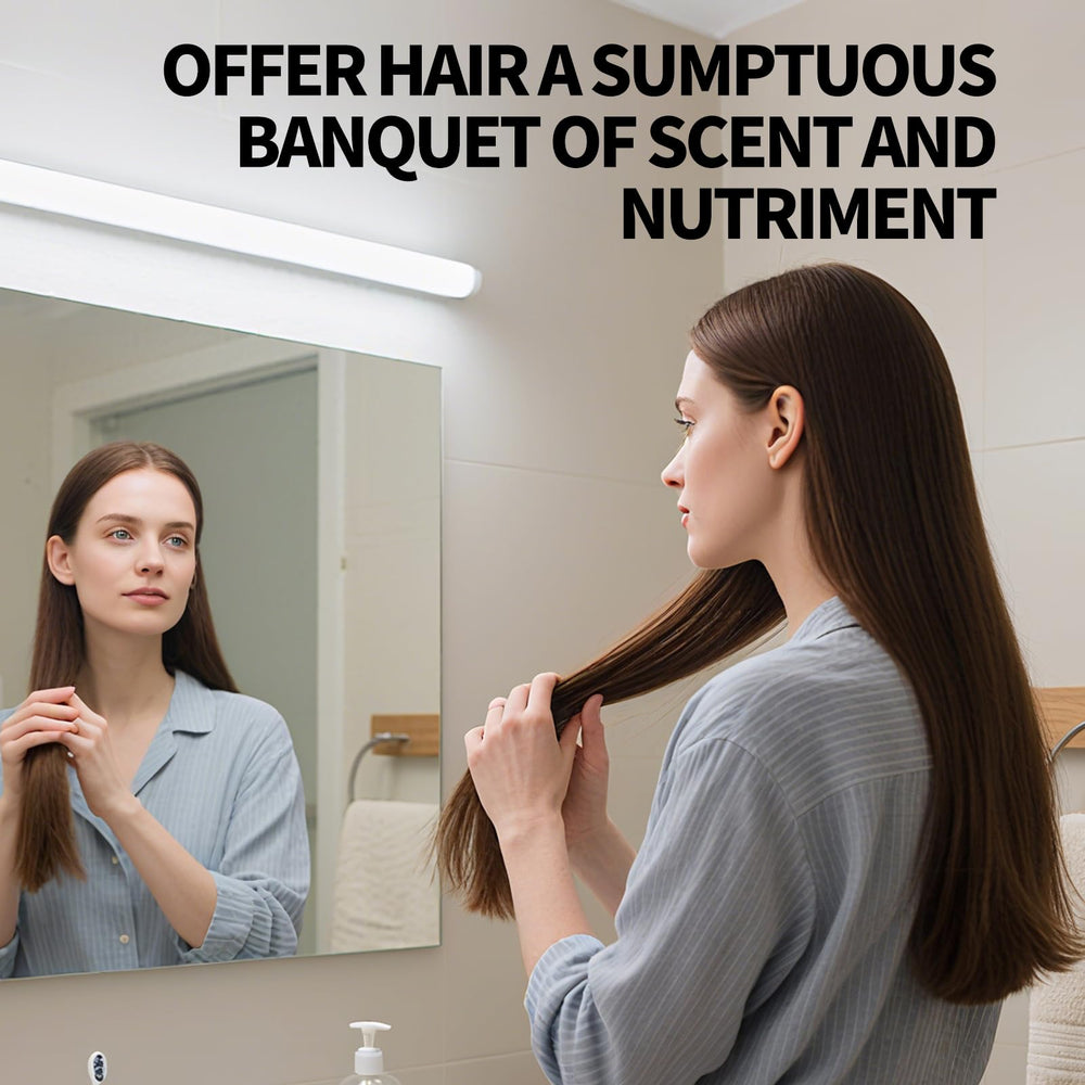 gowwim hair shine after application with subtle glow