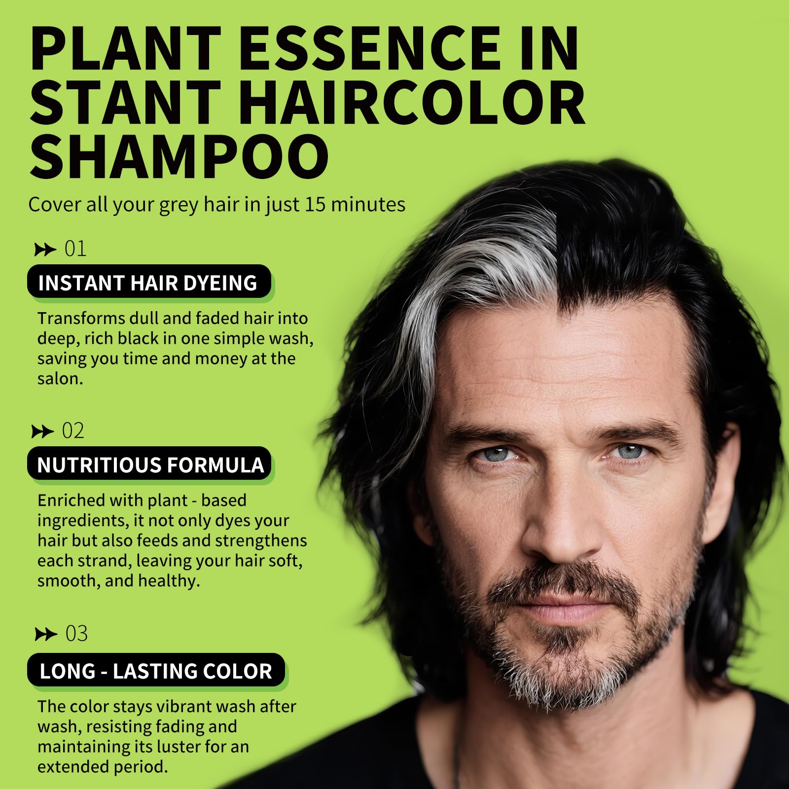 Gowwim shampoo lather application demonstrates simple one step dyeing