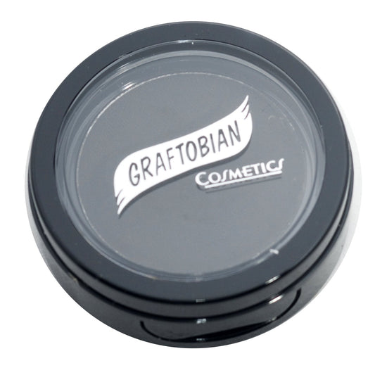 Graftobian Cake Eyeliner applied with a wet brush for precise bold lines.