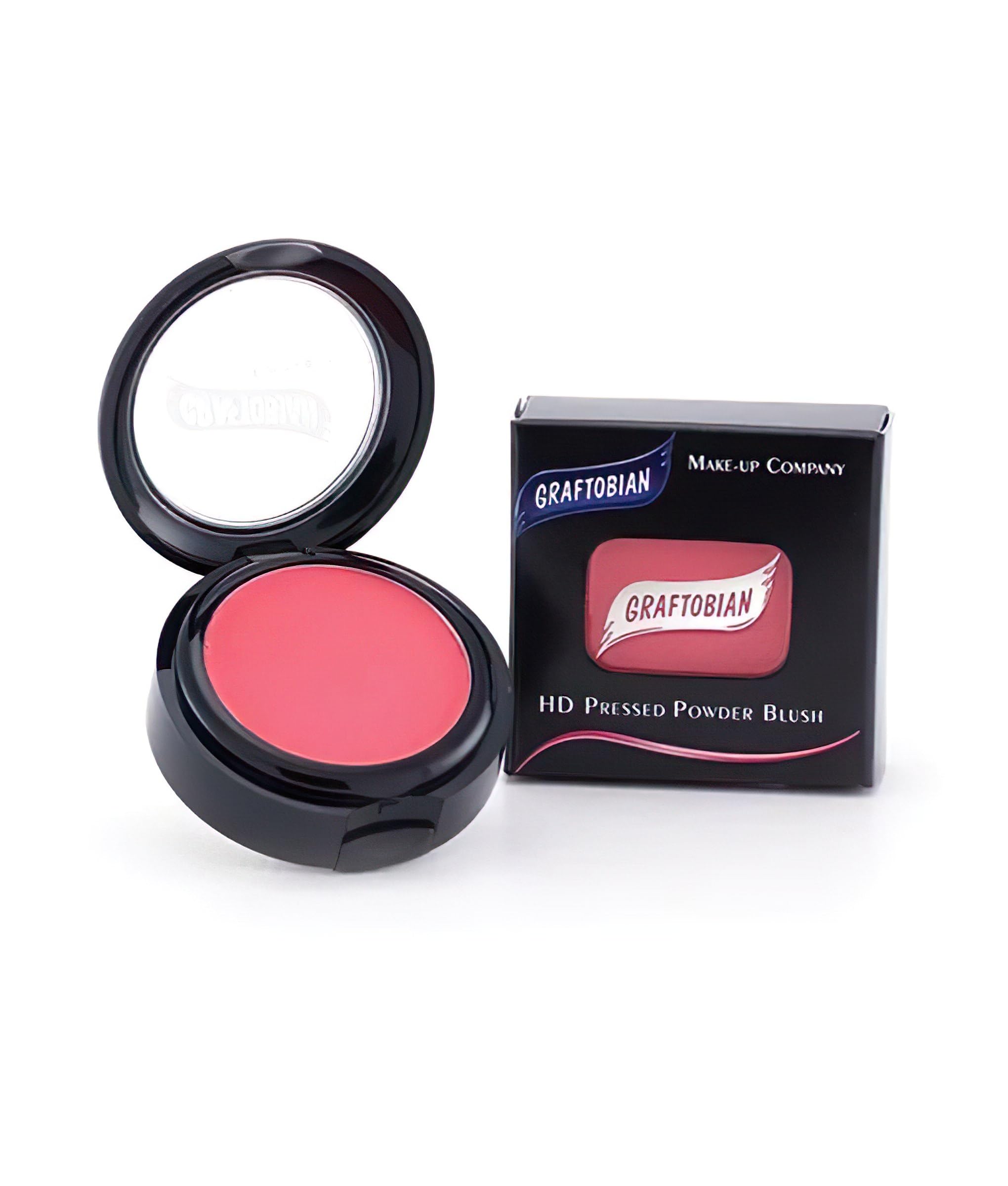 Graftobian Candy Apple blush compact with mirror and brush for quick, natural color on the go.