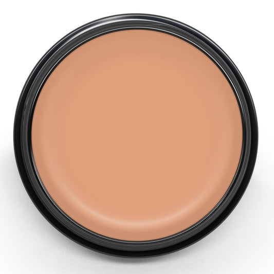 Graftobian HD Glamour Creme Foundation bottle closeup showing weightless finish.