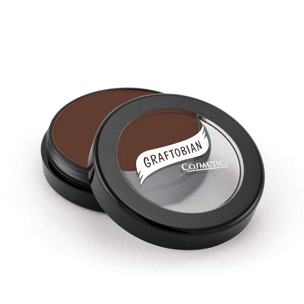 Graftobian HD Glamour Creme Foundation half-ounce bottle shows weightless application and natural finish