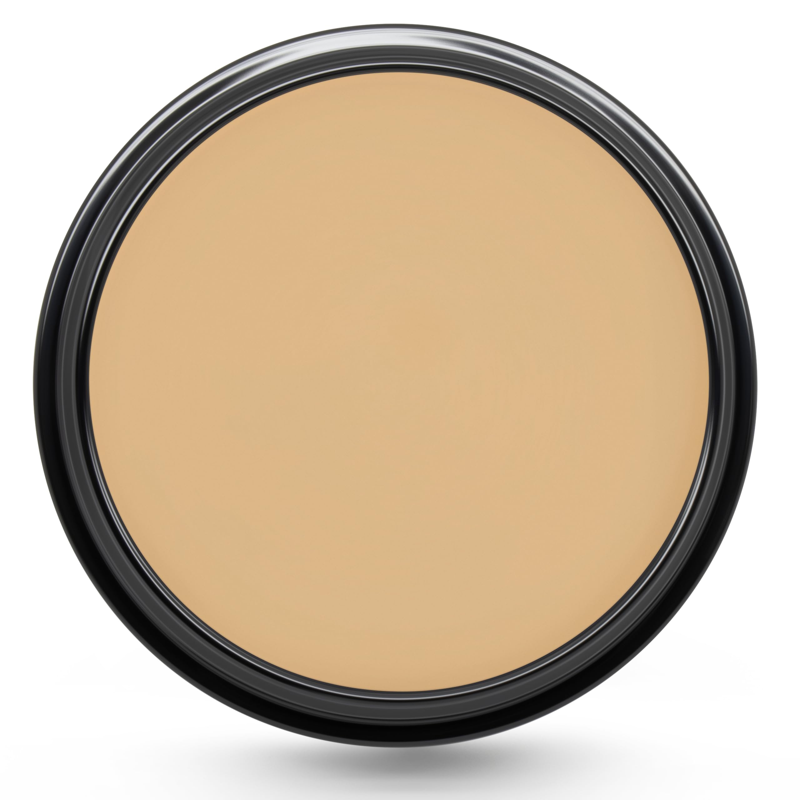 Graftobian HD Glamour Creme Foundation Sweet Toffee bottle shows weightless coverage for all day wear