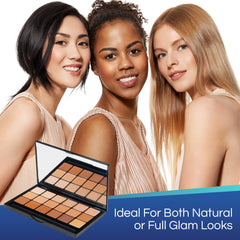 Graftobian Glamour Creme packshot showing warm undertones and shades