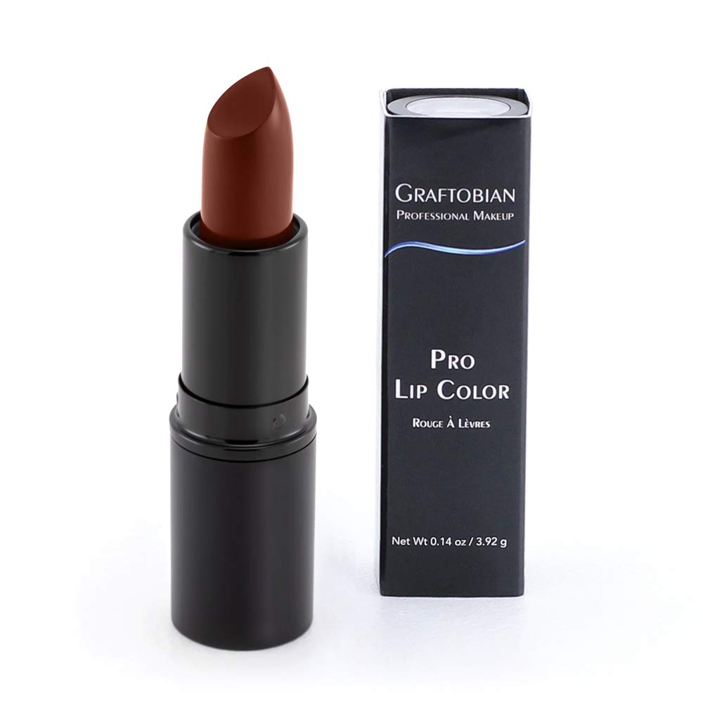 Graftobian lip color Ebony swatches reveal rich color and long-lasting wear for on-camera looks.