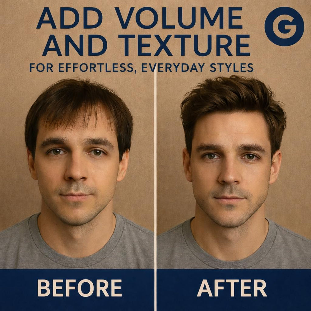 Grain Sea Salt Spray for Men close-up highlights beachy texture and flexible hold.