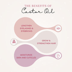 Brow and lash care with Grandma Flo's Naturals castor oil