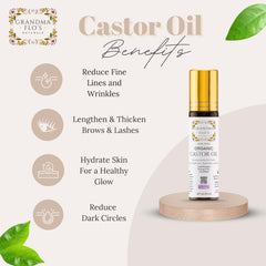 Grandma Flo's Naturals castor oil roll-on for cuticles softens nails