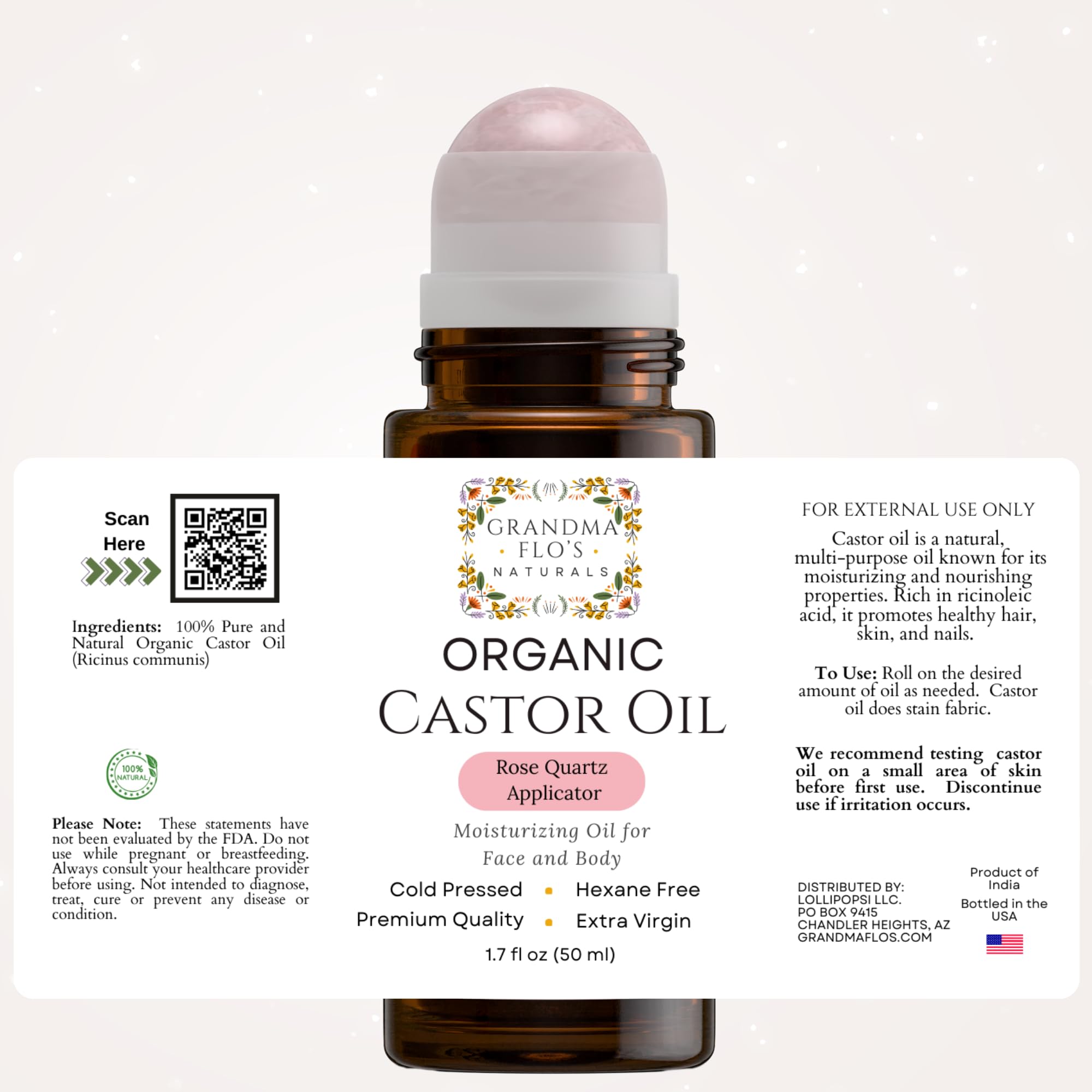 Cooling effect for under-eye care with Grandma Flo's Naturals