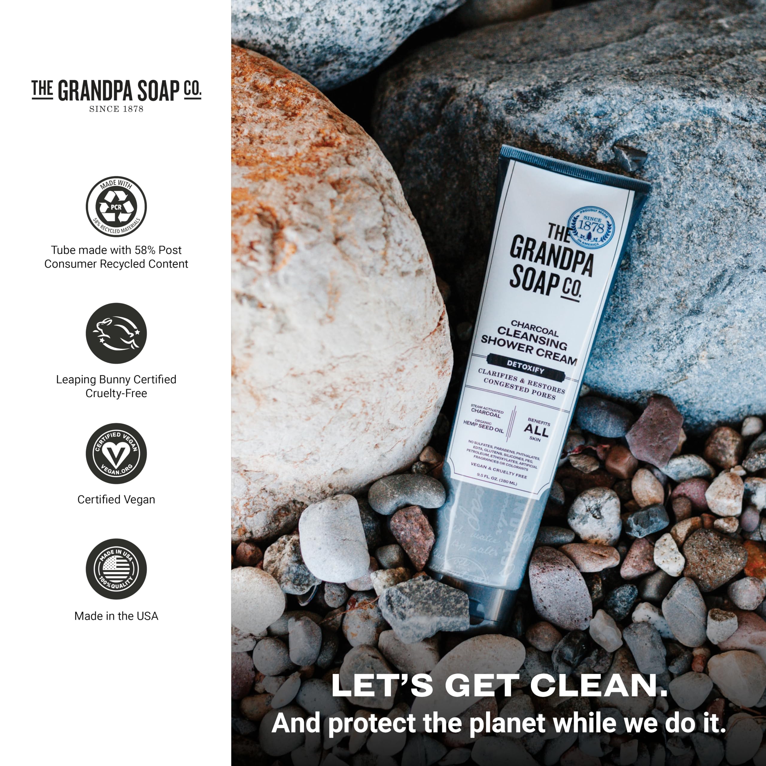 The 2-pack display image reinforces value for family cleansing routines.