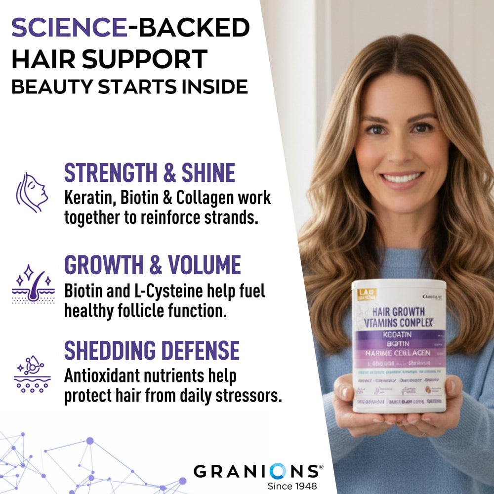 Granions collagen peptides powder for hair health