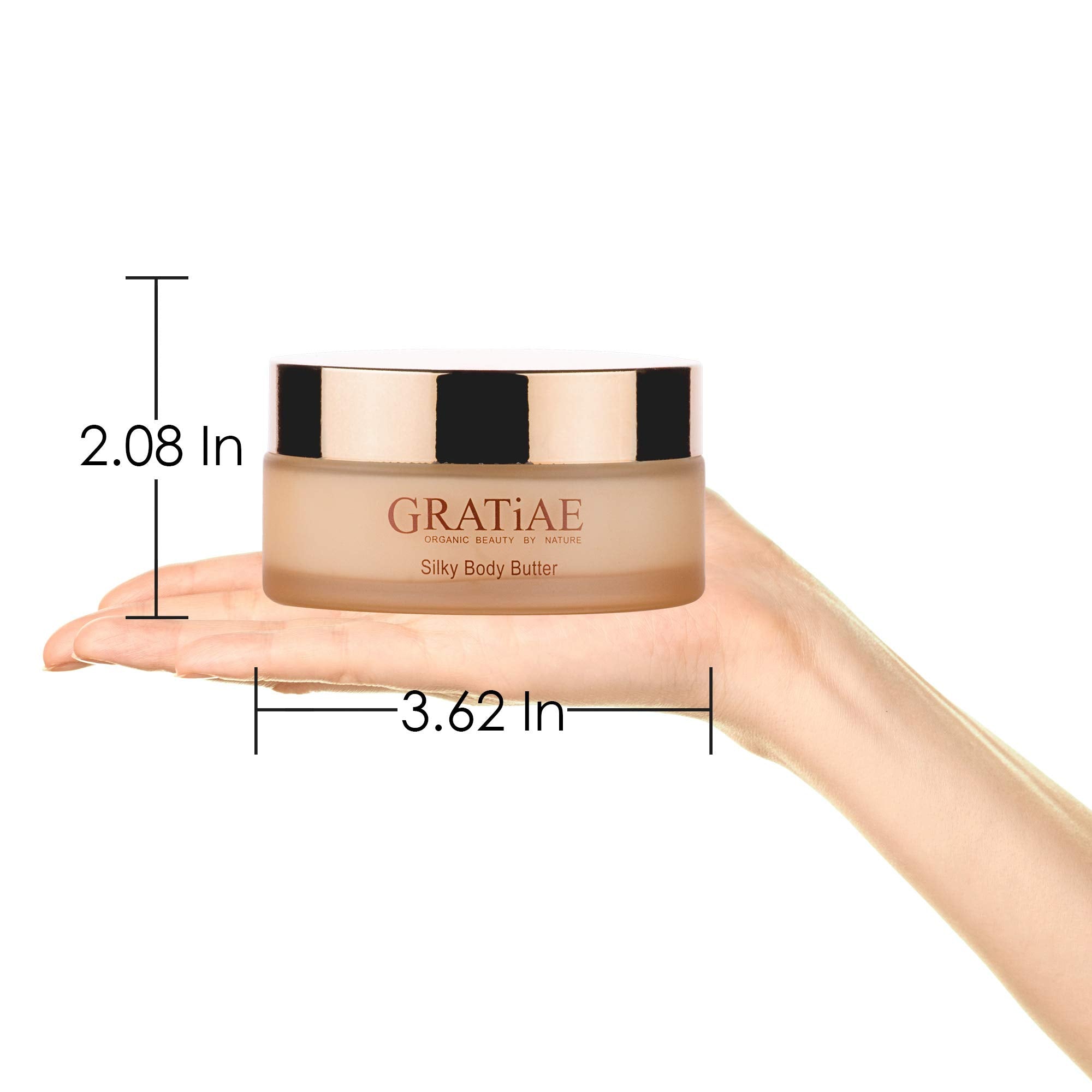 Gratiae neck and decollete cream jar for targeted moisturization