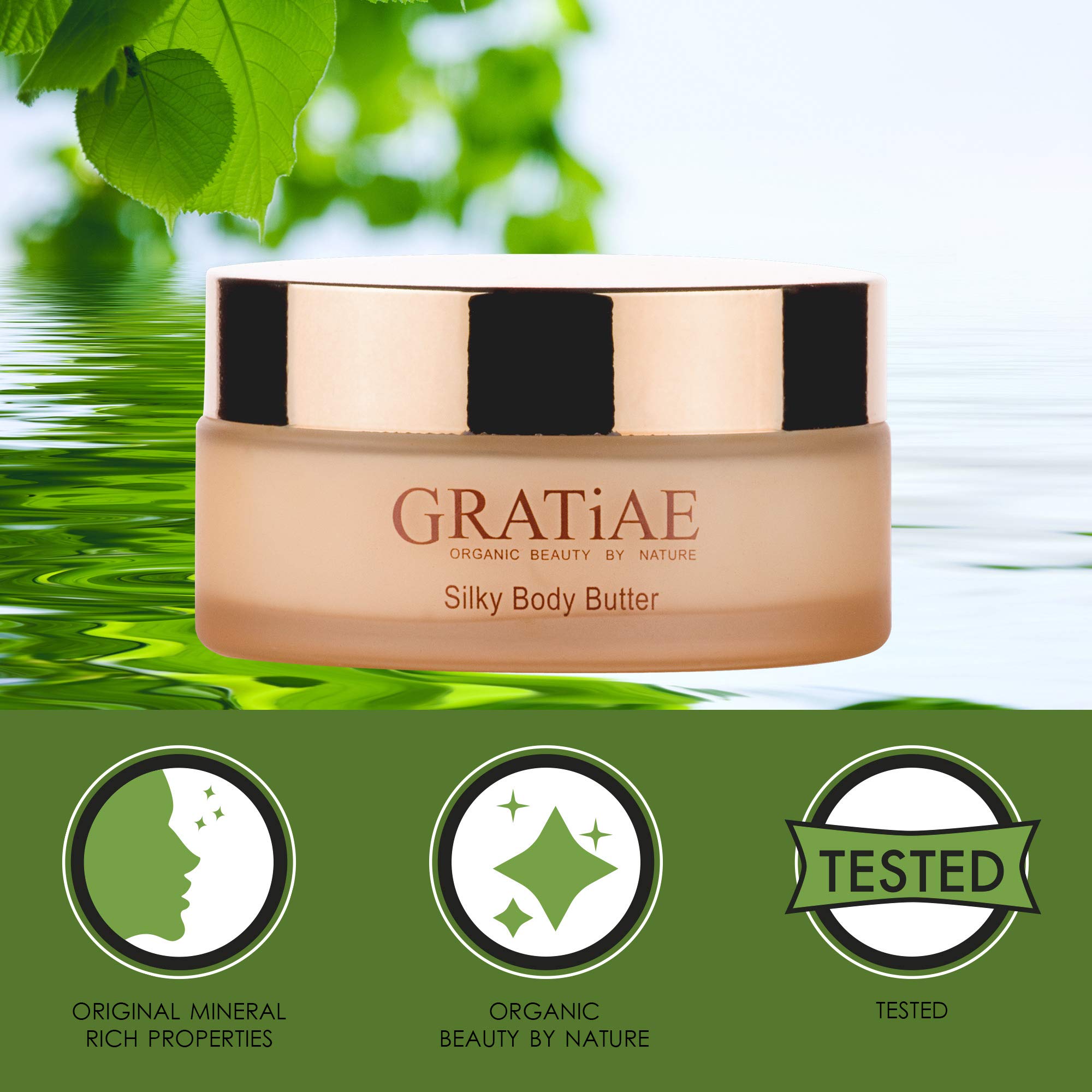 Gratiae organic shea butter close-up highlighting natural nourishment