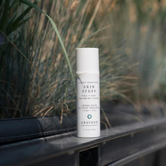 Texture swatch of Graydon Skin Stuff cream demonstrates light, fast-absorbing formula