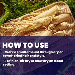 Hand applying LATITUDE Firm Style Gel to dry hair for definition