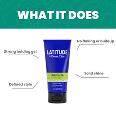 LATITUDE gel packaging highlights paraben-free formula for healthier hair