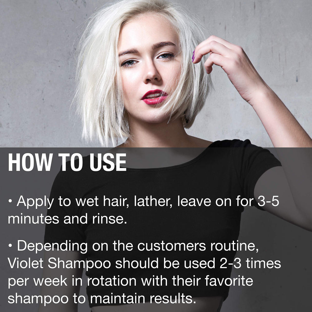 GREAT CLIPS Solutions Violet Shampoo close-up brassy removal in highlights