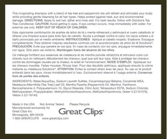 Dandruff-prone scalp benefits from GREAT CLIPS Tea Tree Shampoo