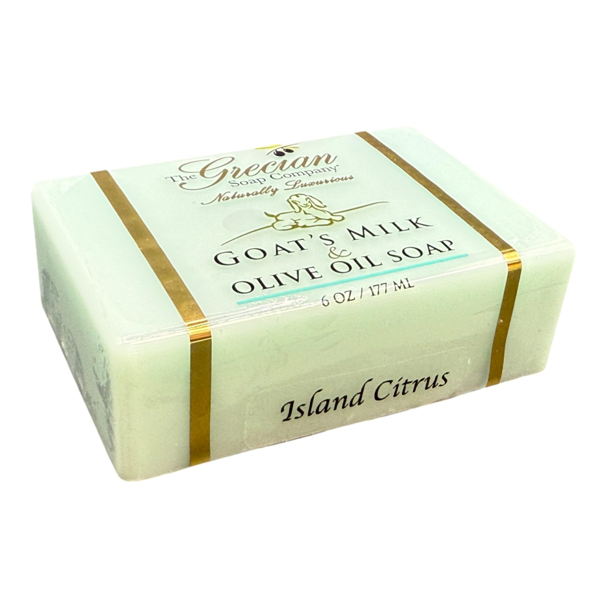 Grecian Goats Milk & Olive Oil Soap Bar Handmade—gentle cleansing for sensitive skin.