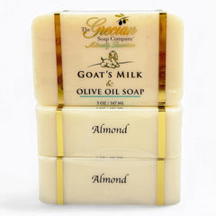 The Grecian Soap Company almond-scented goat milk bar pack boosts daily hydration