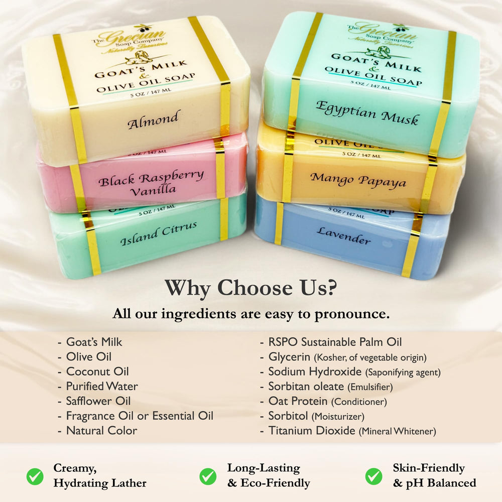 The Grecian Soap Company lavender bar soap calming fragrance for evening routine