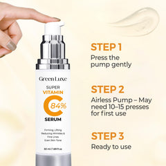 Green Luxe All-in-One Hydrating Serum 50ml demonstrating streamlined skincare steps.
