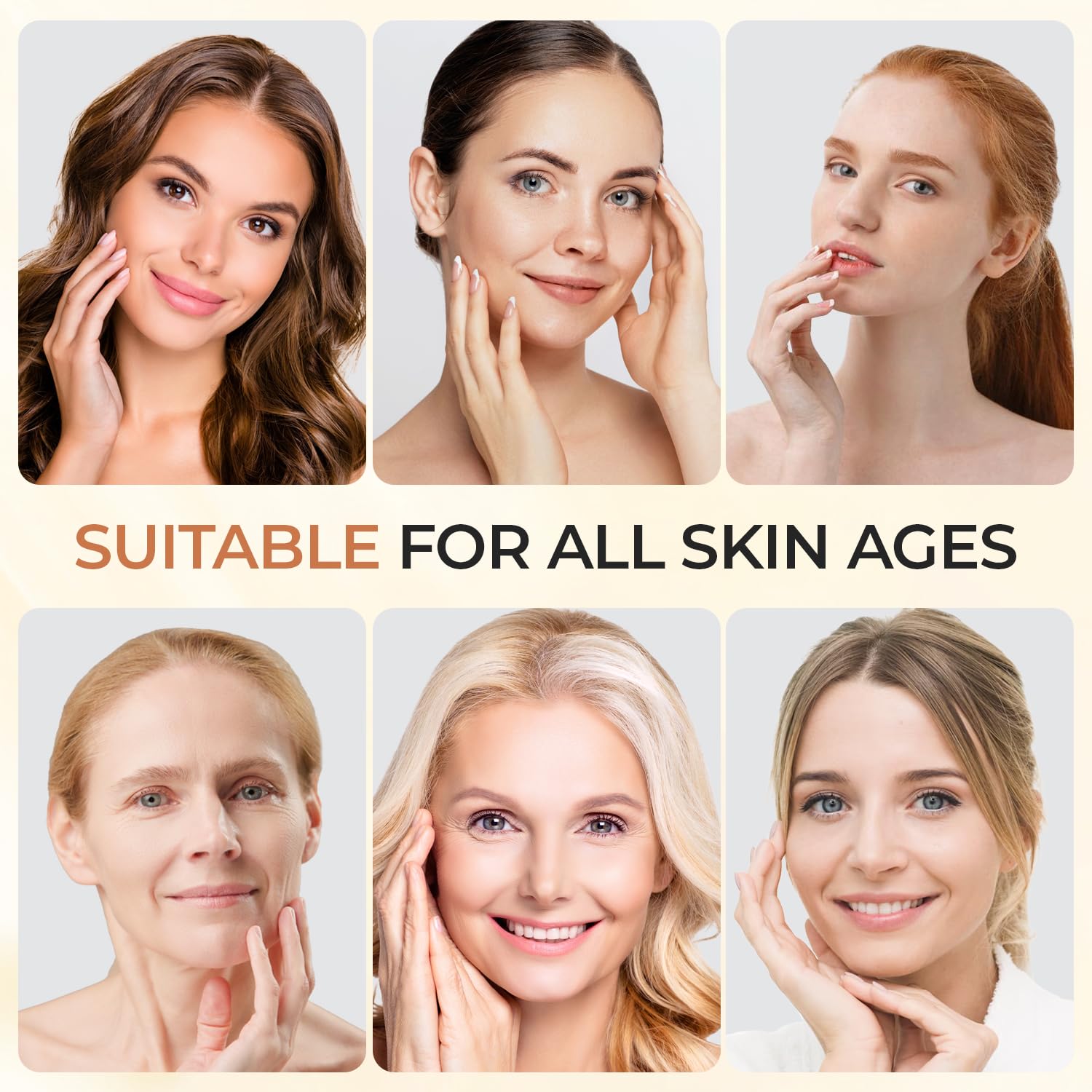 Green Luxe Mature skin firming routine visual suggesting daily care for elasticity.
