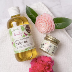 Green + Lovely Organic Olive Oil blend provides deep hydration.