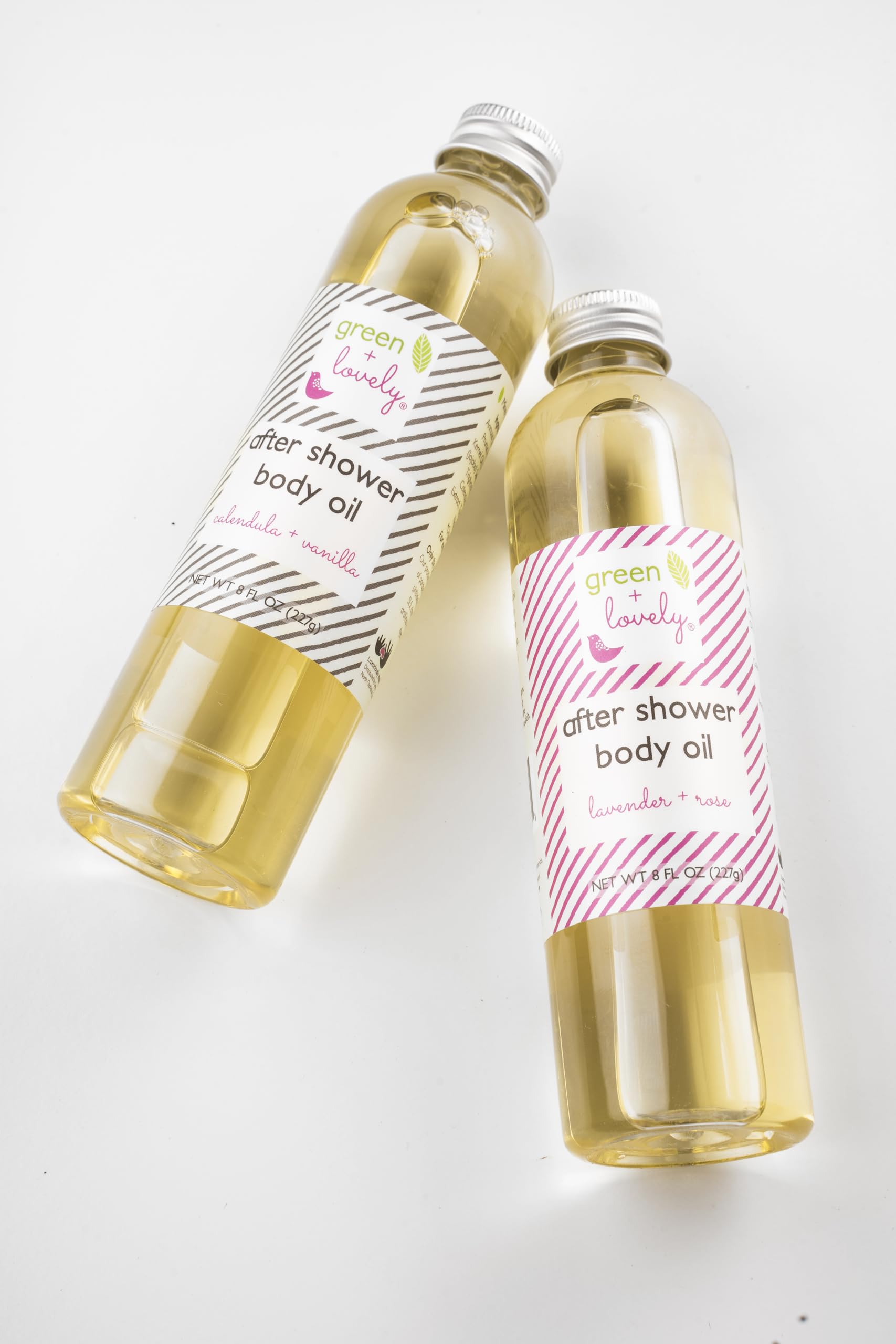 Green + Lovely organic body oil blend nourishes sensitive skin safely.
