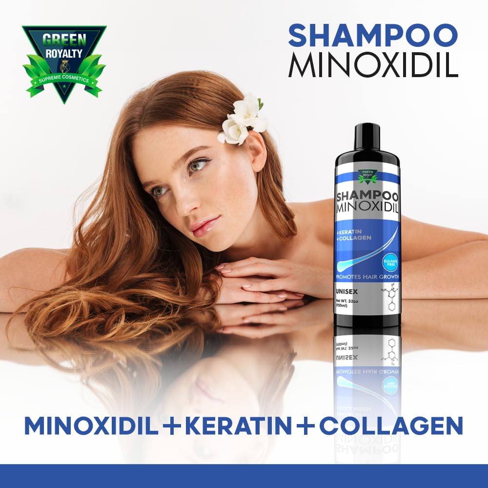 GREEN ROYALTY Minoxidil Shampoo sulfate-free formula for daily use