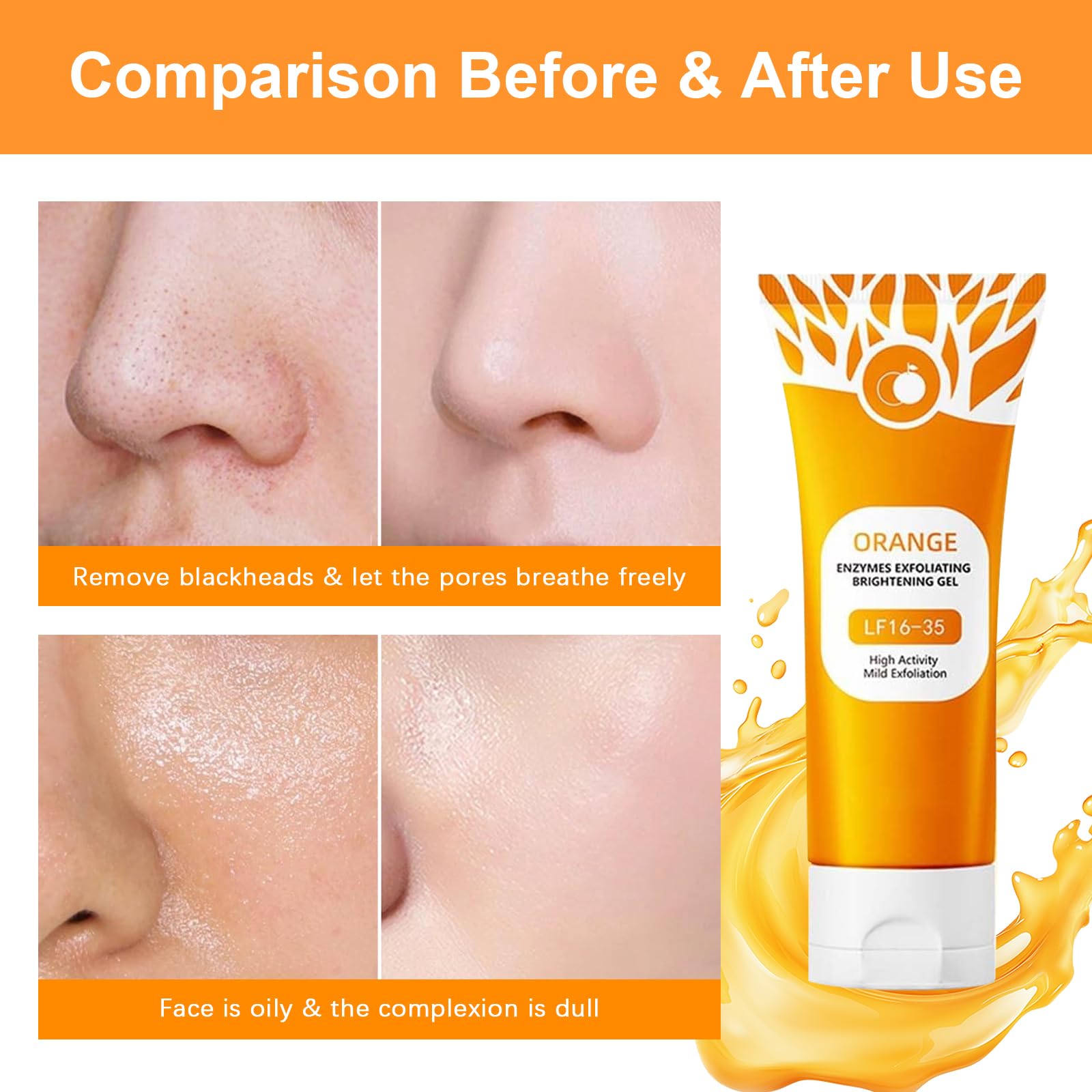 Green Tomato exfoliating gel used on the body for cleansing and hydration.