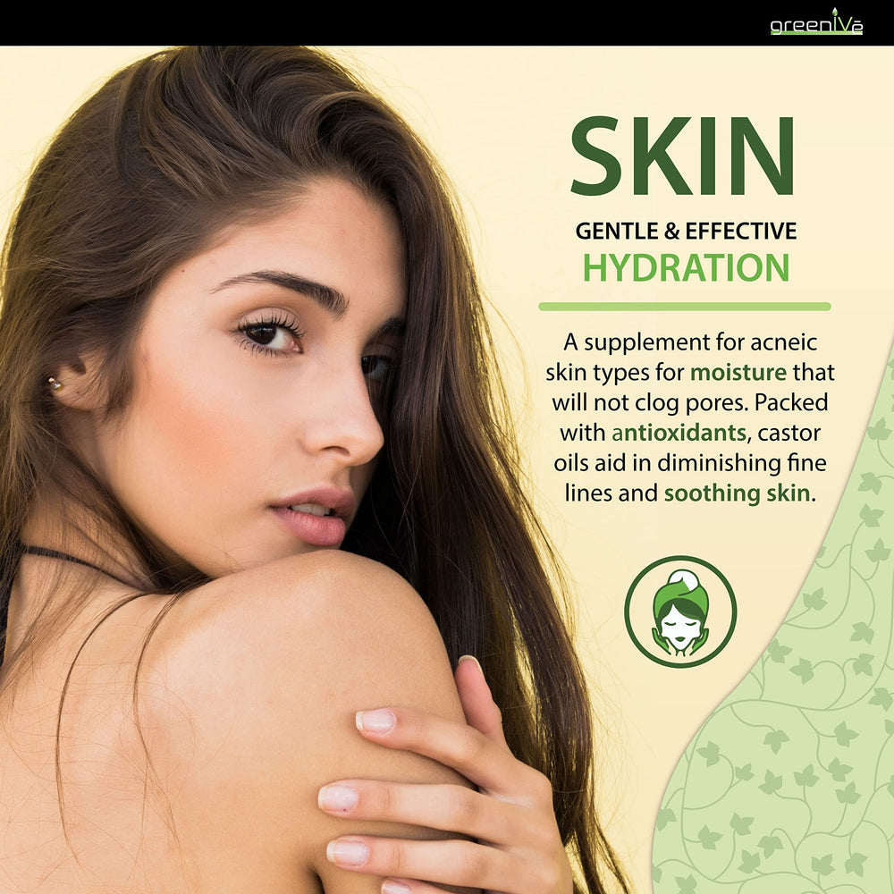 GreenIVe Castor Oil travel 4oz bottle demonstrates portable skincare solution