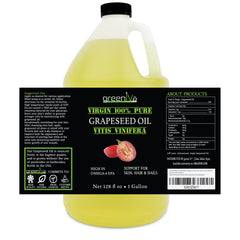 GreenIVe Grapeseed Oil gallon container highlights value for households