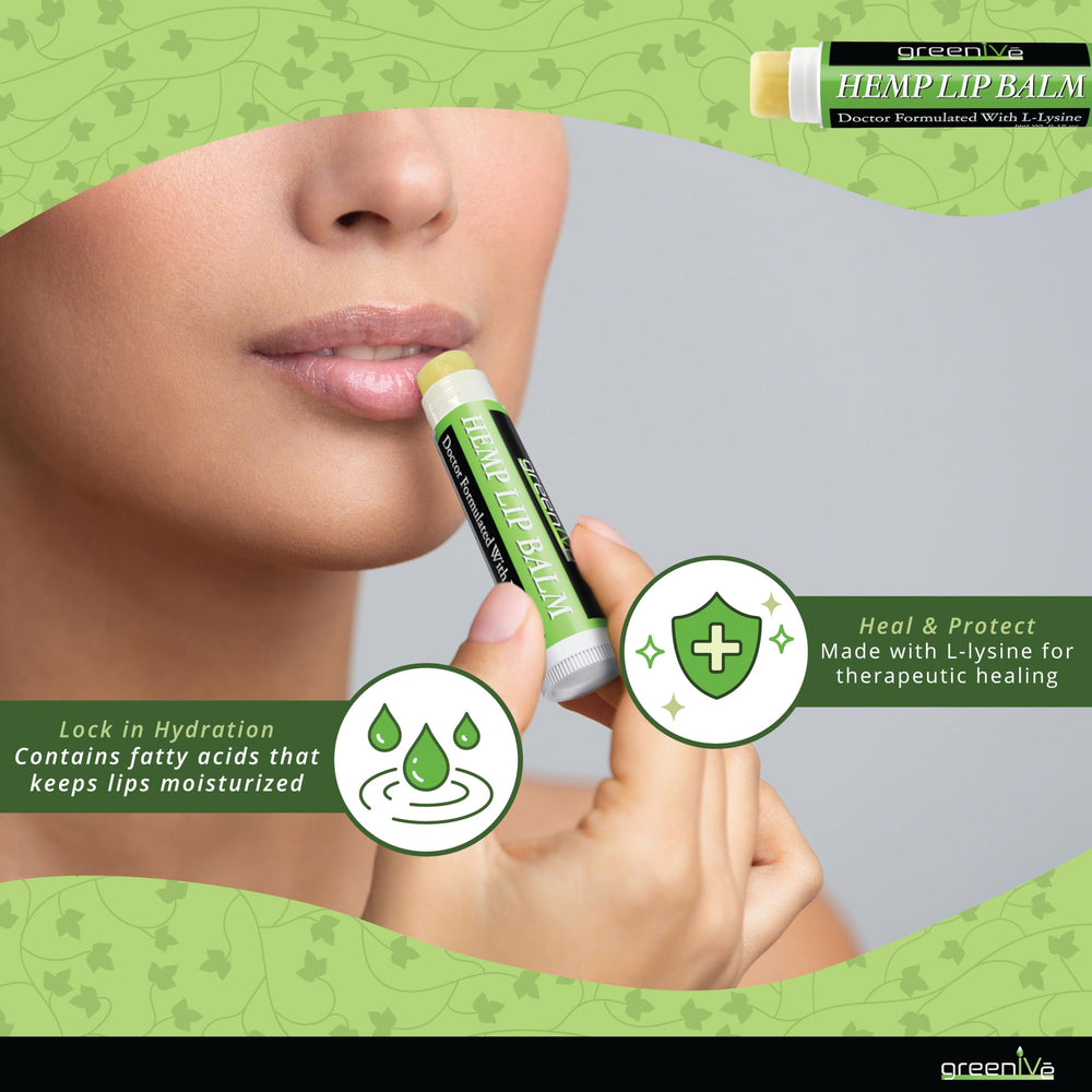 GreenIVe Hemp Lip Balm omega-3-6 ingredients highlight nourishing oils