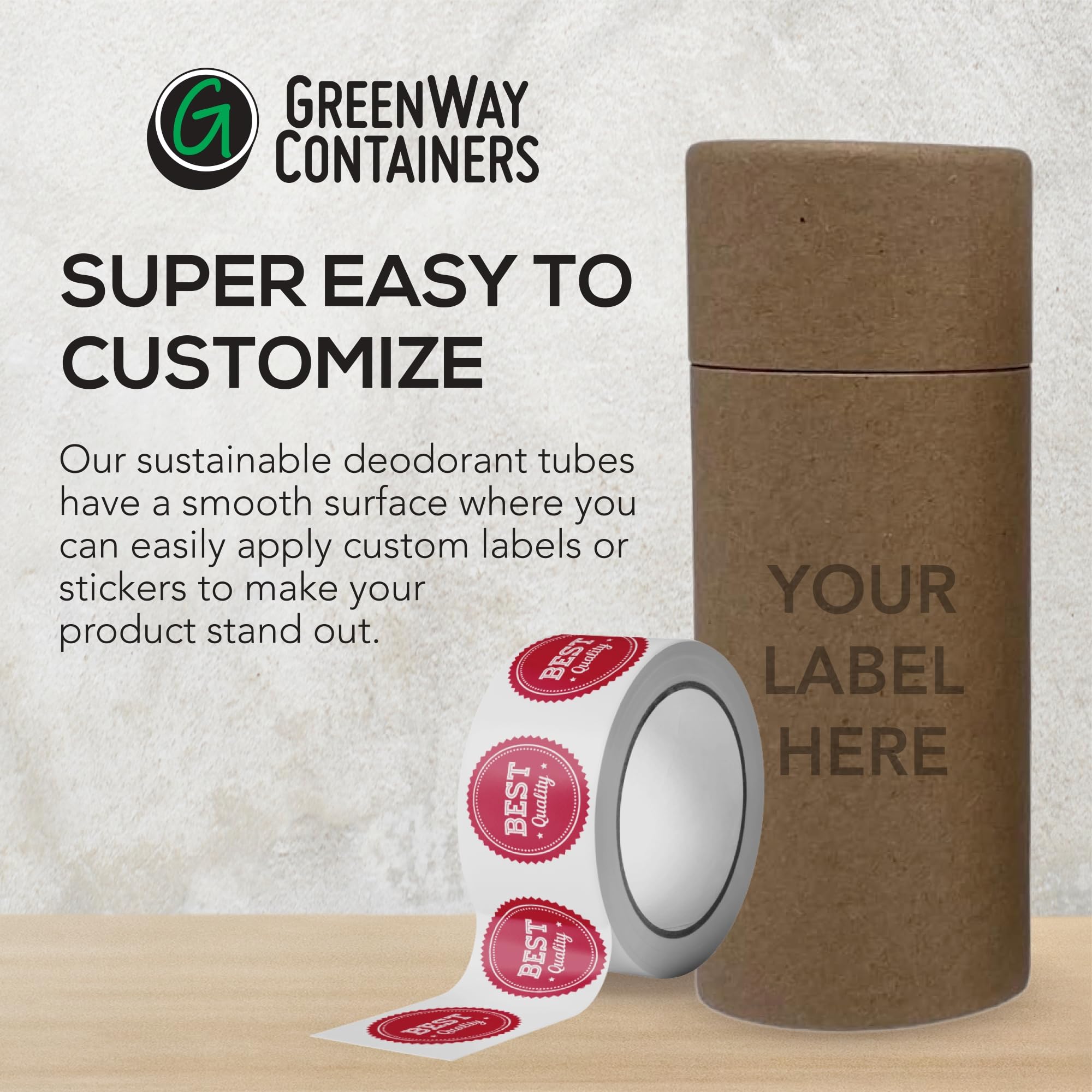 GreenWay DIY balm packaging, ideal for making deodorants and lotions at home
