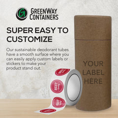 GreenWay DIY balm packaging, ideal for making deodorants and lotions at home