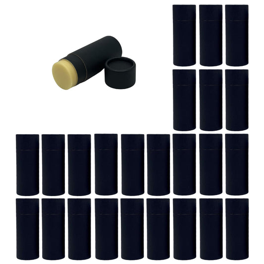 GreenWay kraft tube closed, eco packaging for deodorant and lotion with natural materials