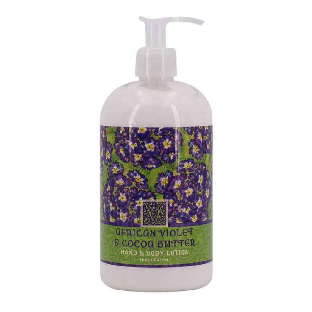 Greenwich Bay 16oz Shea Butter Lotion with African Violet and Cocoa Butter for daily hydration