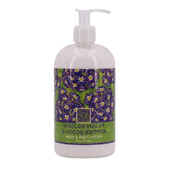Greenwich Bay 16oz Shea Butter Lotion with African Violet and Cocoa Butter for daily hydration