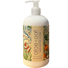 Greenwich Bay Aloe + Oat Hand Lotion bottle with pump for daily moisture