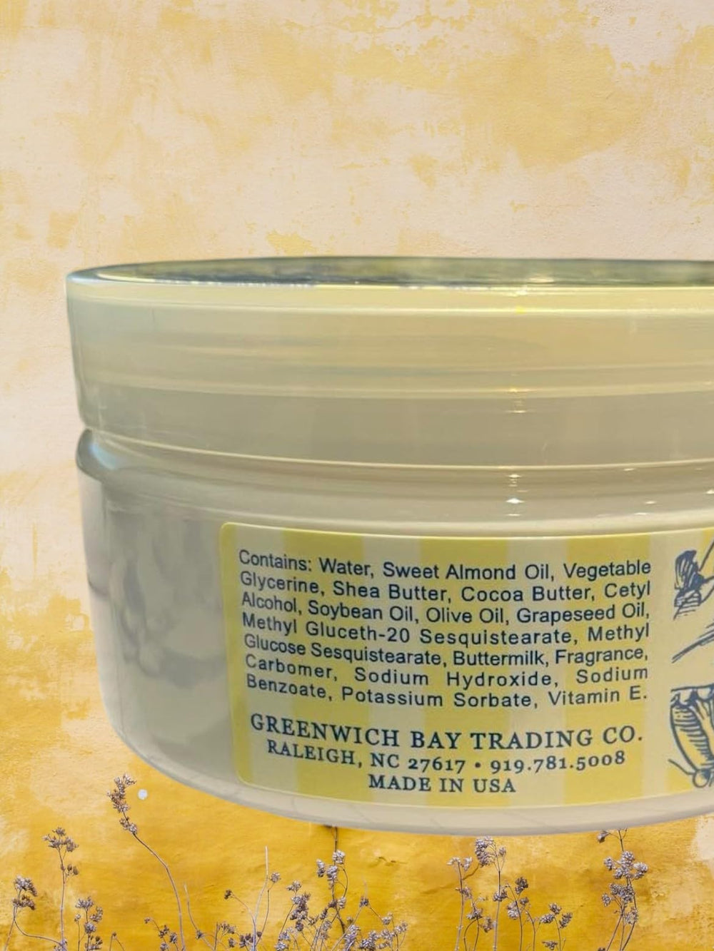 Greenwich Bay Body Butter hand-application demonstrating quick absorption