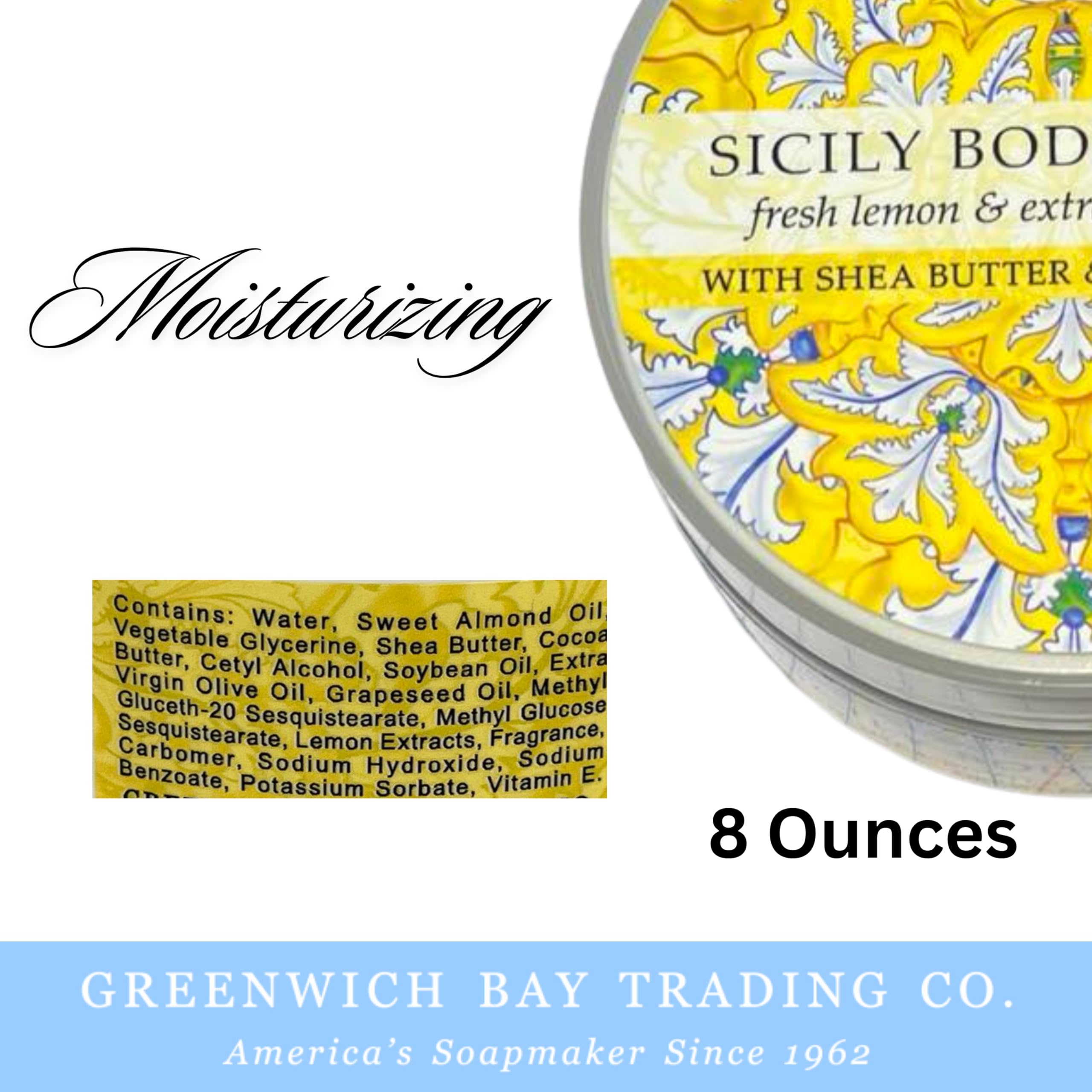 Greenwich Bay Destination Body Butter travel-size packaging for easy on-the-go moisture.
