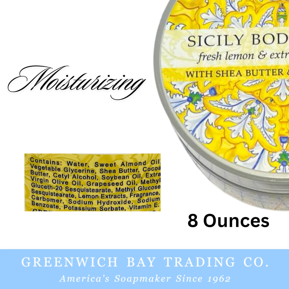 Greenwich Bay Destination Body Butter travel-size packaging for easy on-the-go moisture.