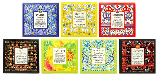 Greenwich Bay Destination Exfoliating Spa Soap London—refreshing morning cleanse