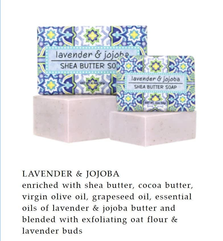 Greenwich Bay Lavender and Jojoba bar texture highlighting natural exfoliation and moisture