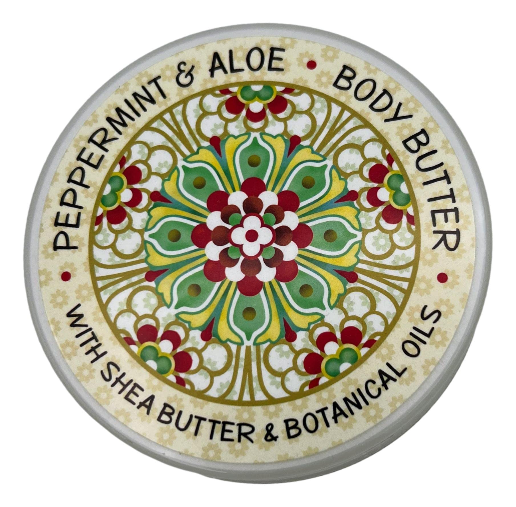 Greenwich Bay Peppermint & Aloe Body Butter packaging highlights Garden Collection for nourished skin